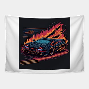 Retro Gamer car T-shirt T-Shirt Tapestry