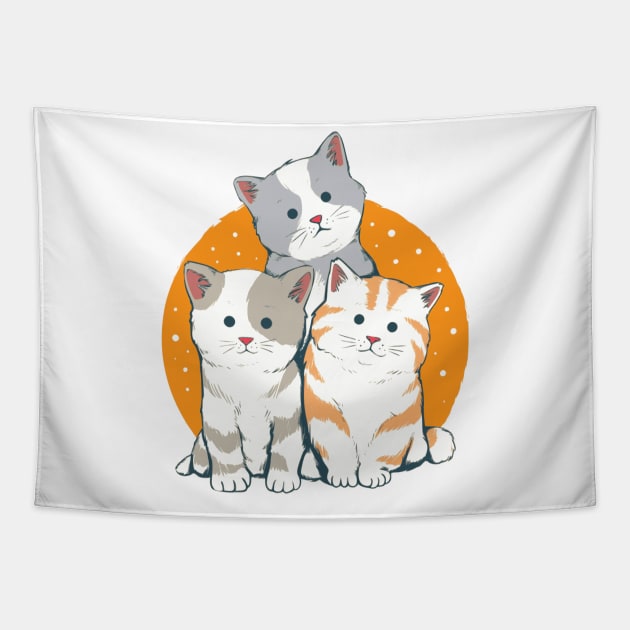 Cat Family Tapestry by Caturday