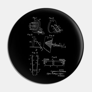 Archery Target Matt Stand Vintage Funny Novelty Patent Drawing Pin