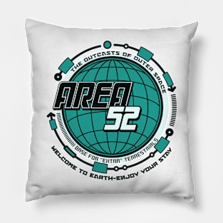 AREA 52-outcasts of outer space Pillow