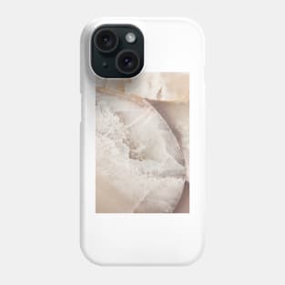 White Quartz Abstract, Left Phone Case