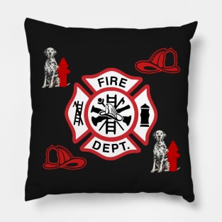 Firefighter Gifts, Maltese Cross Emblem Pillow