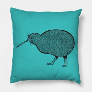 Kiwi Bird - hand drawn animal design for bird lovers Pillow