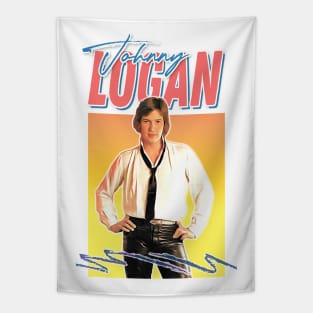 Johnny Logan 80s Aesthetic Fan Gift Design Tapestry