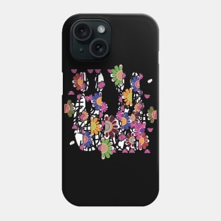 Colorful modern digital abstract geometric wall decoration art Phone Case