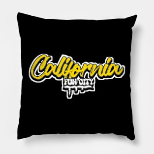 California vintage Pillow