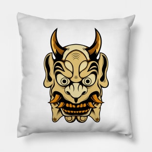 japanese devil mask Pillow