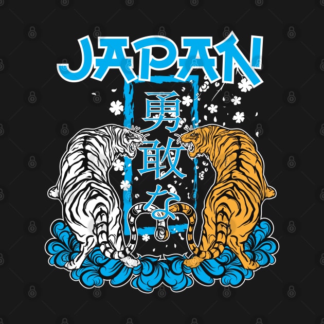 Tiger japan style.japan traditional and couture. by Longgilbert