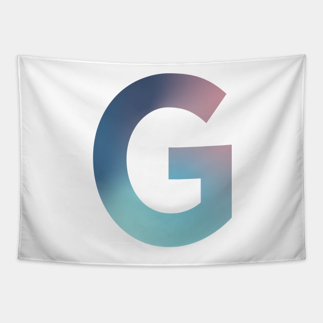 Gradient Letter G Initial Alphabet Tapestry by murialbezanson