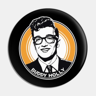 Buddy Holly Icon Pin