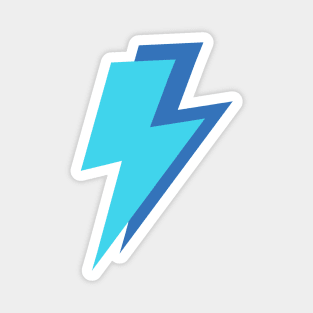 Blue Lightning Bolts Magnet