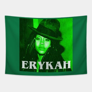 Erykah Badu Neon Green Tapestry