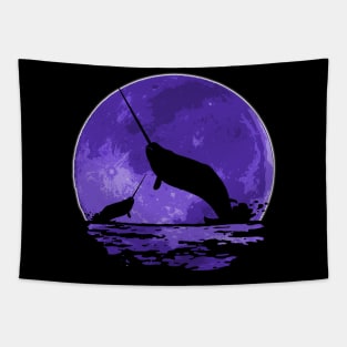 Narwhal Moon Tapestry