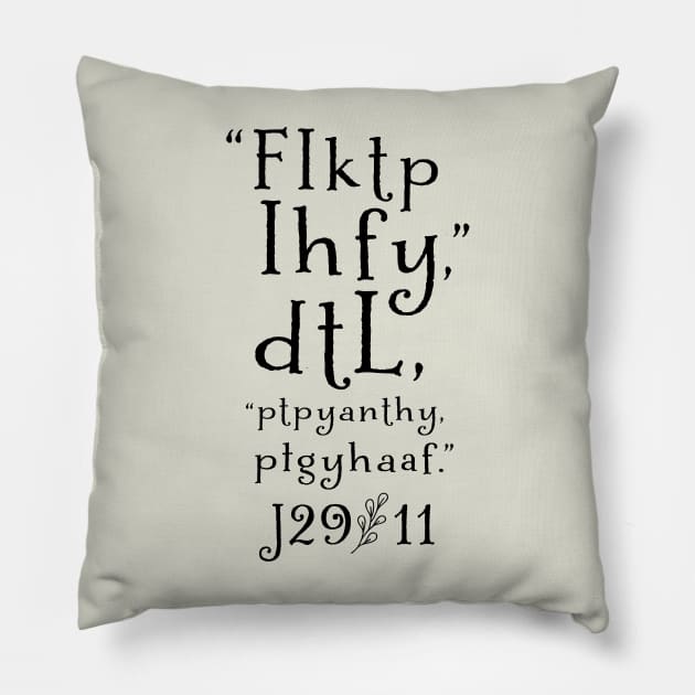 Jeremiah 29 11 Bible Verse Memory Acronym Pillow by cottoncanvas