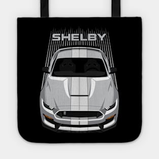 Ford Mustang Shelby GT350 2015 - 2020 - Silver - White Stripes Tote