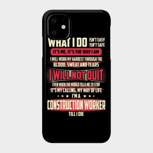 Construction Worker Job Phone Cases Iphone And Android Teepublic
