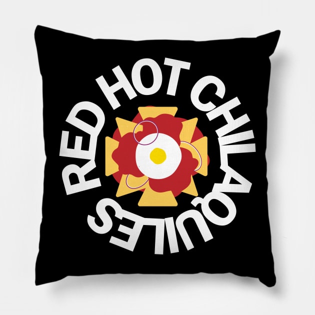 Red Hot Chilaquiles B Pillow by El buen Gio