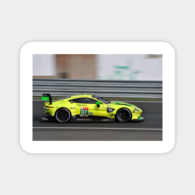 Aston Martin Vantage AMR 24 Hours Of Le Mans 2018 Magnet by AndyEvansPhotos