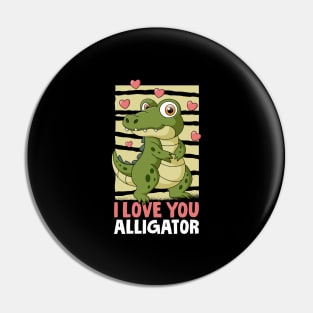 Funny Alligator Lover and Zookeeper Kids Crocodile Gator Pin