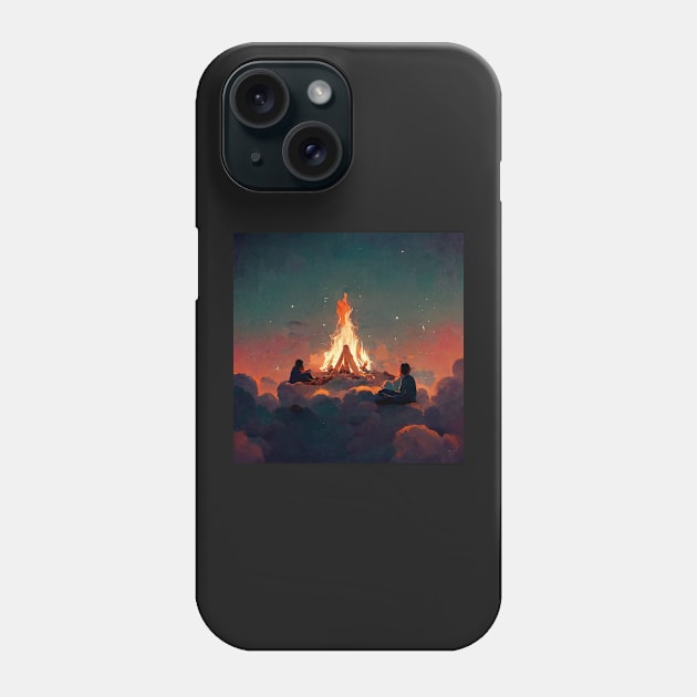 Campfire in Heaven - best selling Phone Case by bayamba