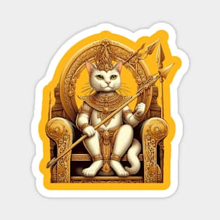 Egyptian cat king Magnet