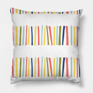 Horizontal Papercut Block Stripes Pillow