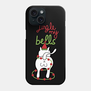 Jingle my bells, grumpy christmas cat Phone Case