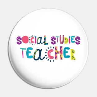 Cute Social Studies Teacher Gift Idea Back to School Pin
