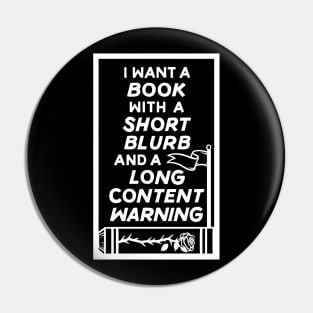 Long Content Warning Pin