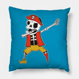 skeleton piratedab Pillow