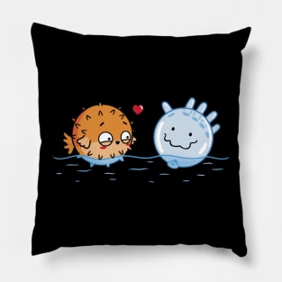 Blowfish in love! Pillow