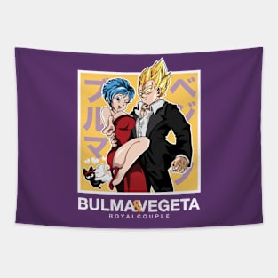 Vegeta & Bulma - Yellow Tapestry