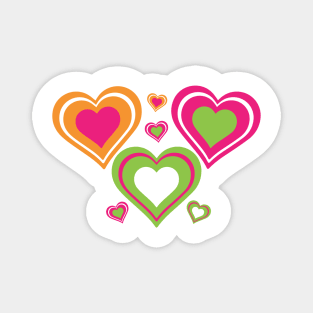 Bright Hearts Magnet