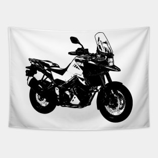 V Strom 1050XT Bike Sketch Art Tapestry