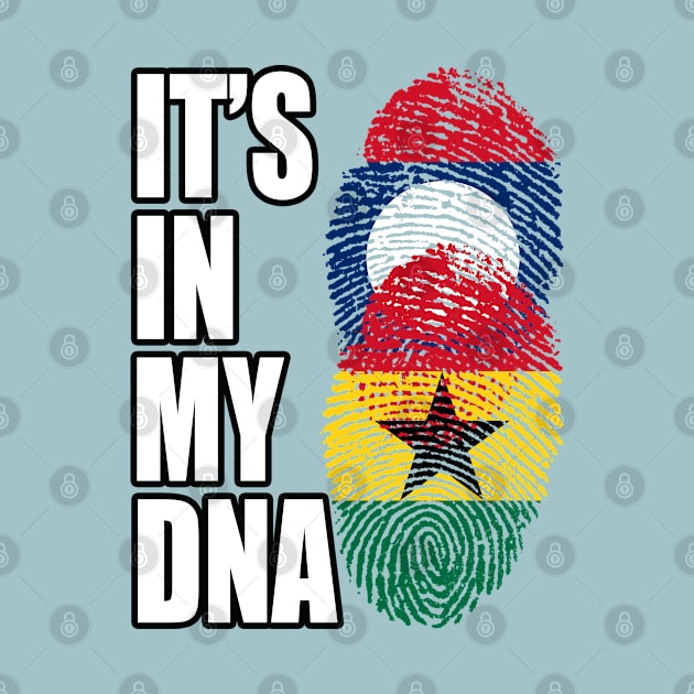 Laotian And Ghanaian Mix Heritage DNA Flag by Just Rep It!!