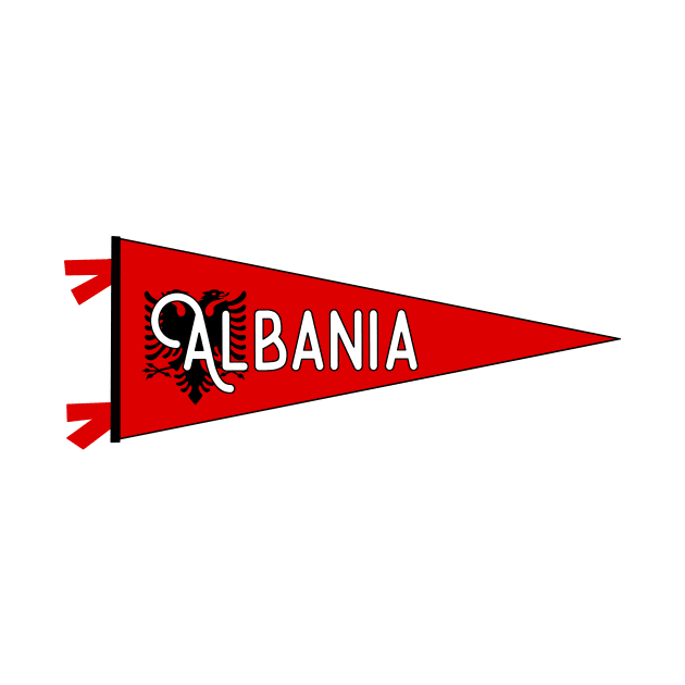 Albania Flag Pennant by zsonn