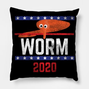 Magic Worm On A String Meme Orange Worm 2020 for President Pillow