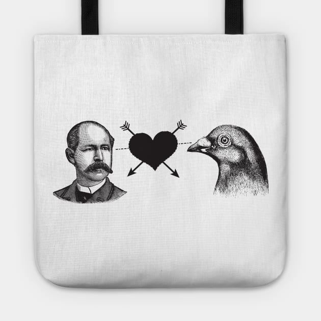 Pigeon Love Tote by Aoristic