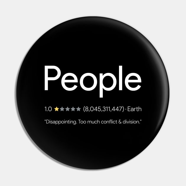 People - One Star Review Pin by Pop Cultured