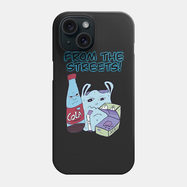 From The Streets! Garbage Gang From The Block (Night Version) Phone Case by JonnyVsTees