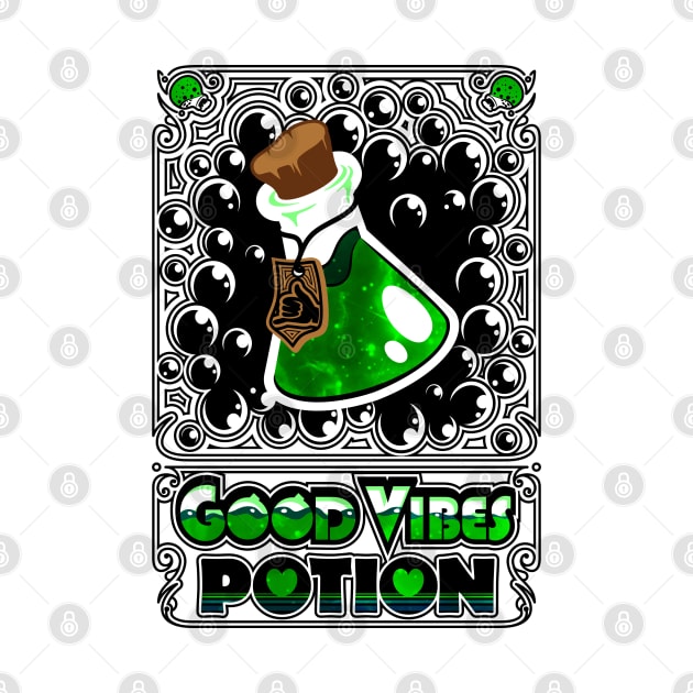 Good Vibes Potion Card T-Shirt by FallingStar