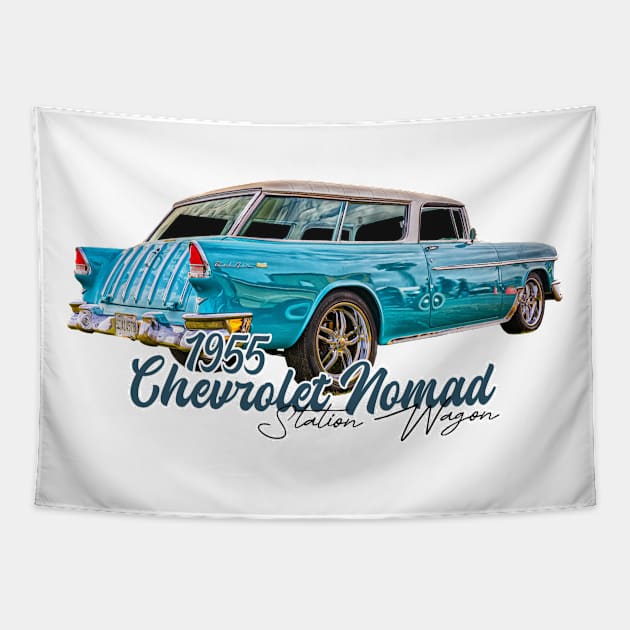 1955 Chevrolet Nomad Station Wagon Tapestry by Gestalt Imagery