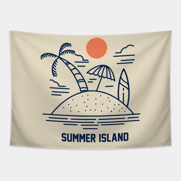 summer island Tapestry by donipacoceng