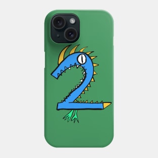 Monster Number 2 - happy sixth birthday for your little monster Phone Case