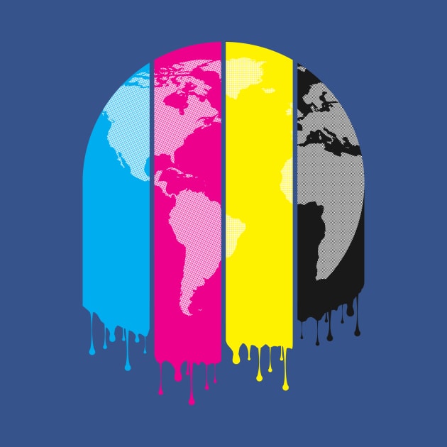 4 Colors Paint Our World by chunkydesign