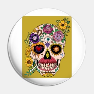 Sugar Skull 33 (Style:8) Pin