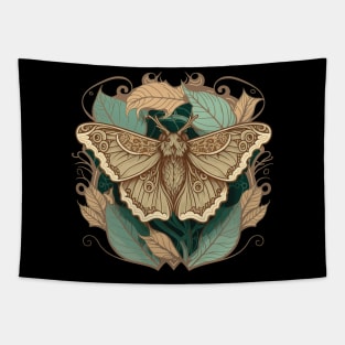 Cottagecore Aesthetic Moth Tapestry