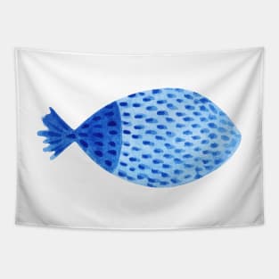 blue fish Tapestry