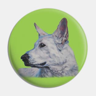 German Shepherd Fine Art Painting Pin