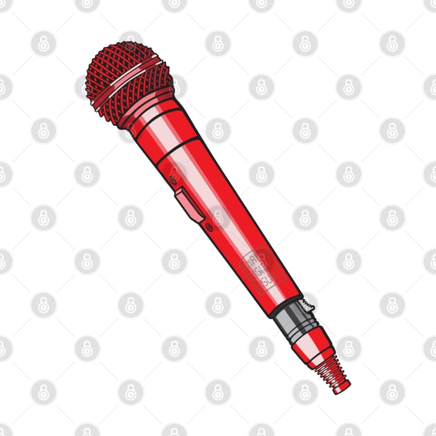 Microphone (Red Colorway) Analog / Music by Analog Digital Visuals